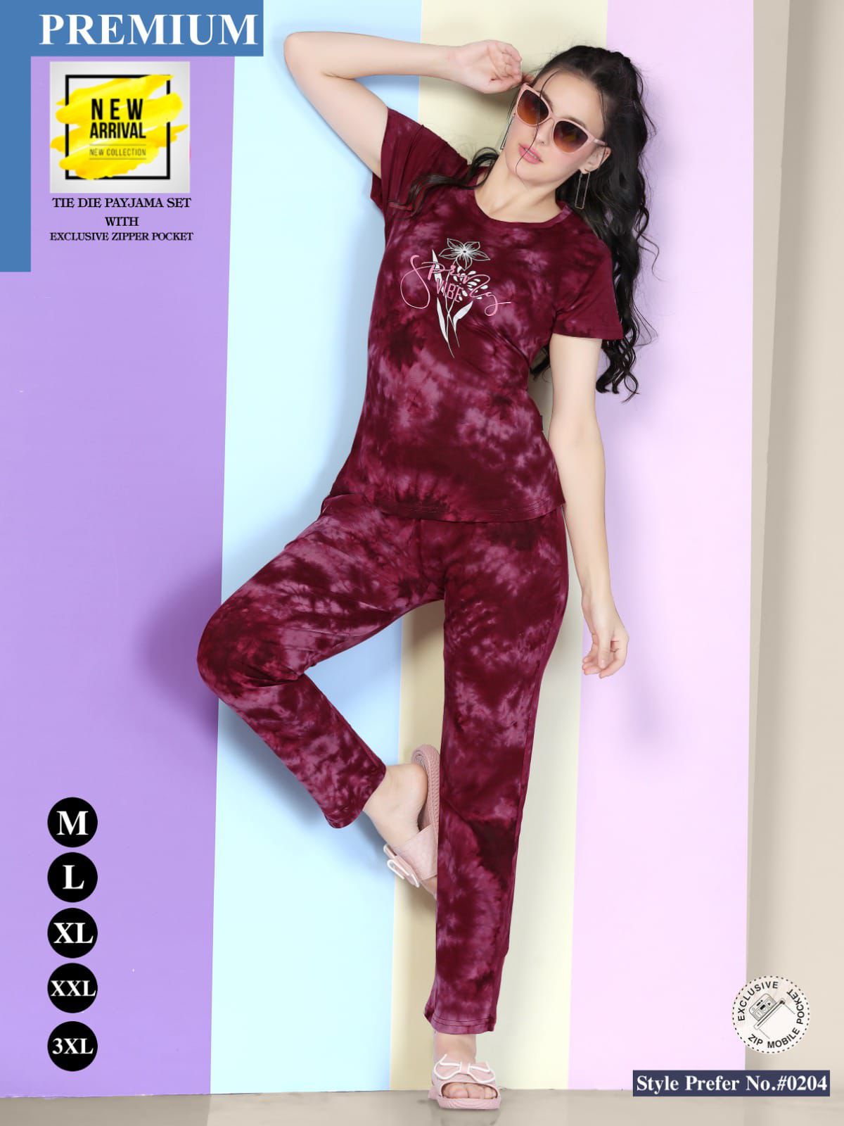 Vol At 0204 Hosiery Cotton Night Suit Wholesale Shop In Surat 
